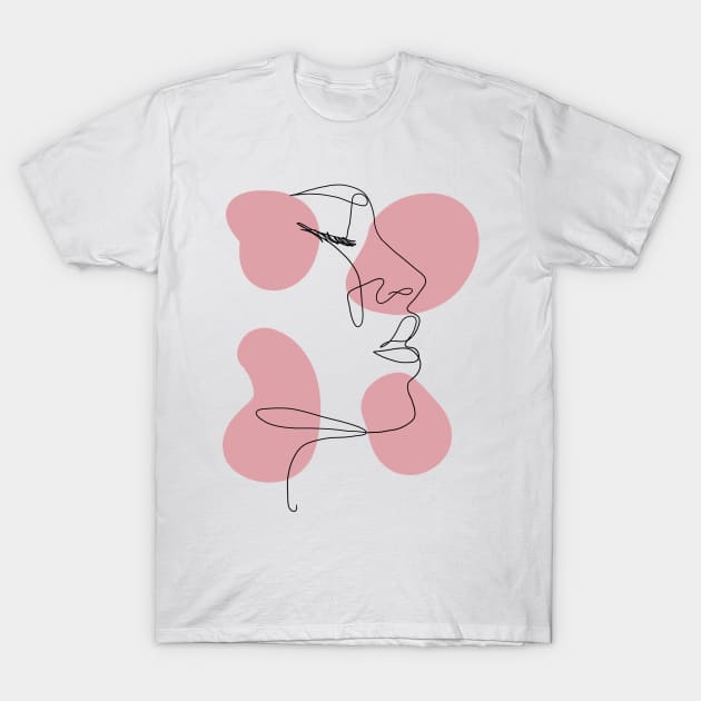 Line art woman T-Shirt by Moonance